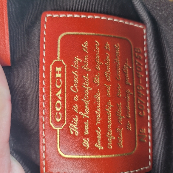 Vintage Coach Signature C Canvas crossbody purse - Picture 7 of 7